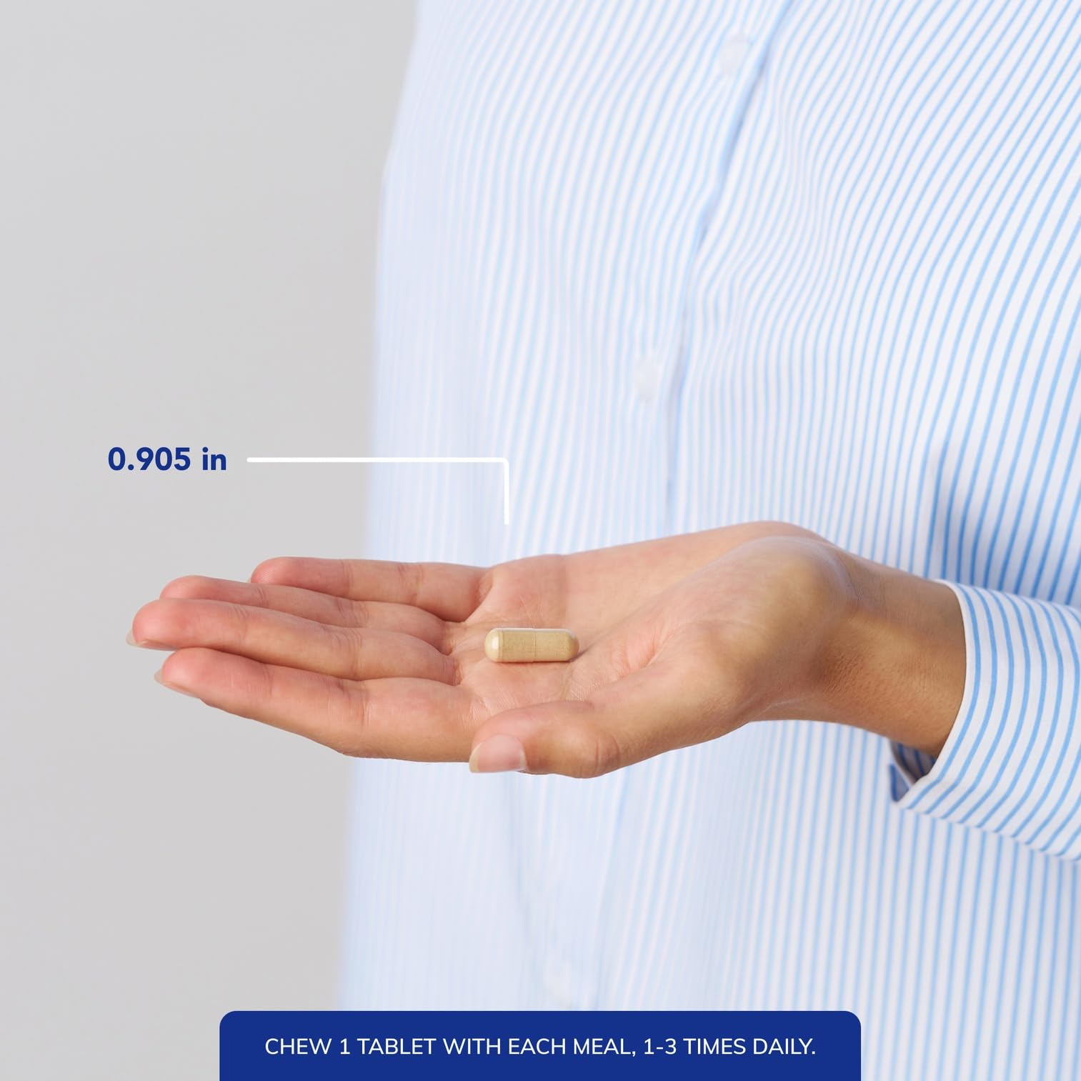 Enzimas Digestivas Masticables de Pure Encapsulations, etiqueta clara con información de alérgenos