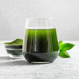 Etiqueta sin aditivos de chlorella para confianza.
