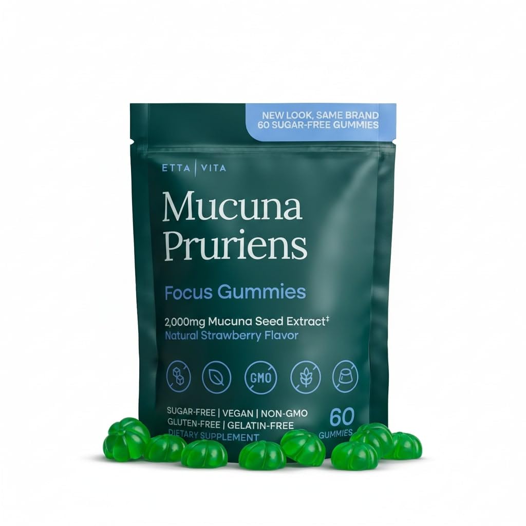 Gominolas Etta Vita Dopamina con 2000 mg por porción para energía y enfoque.