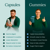 Envase económico de 60 gomitas para uso diario.