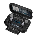 Etymotic MusicPro Elite con tapones en estuche para carga en movimiento