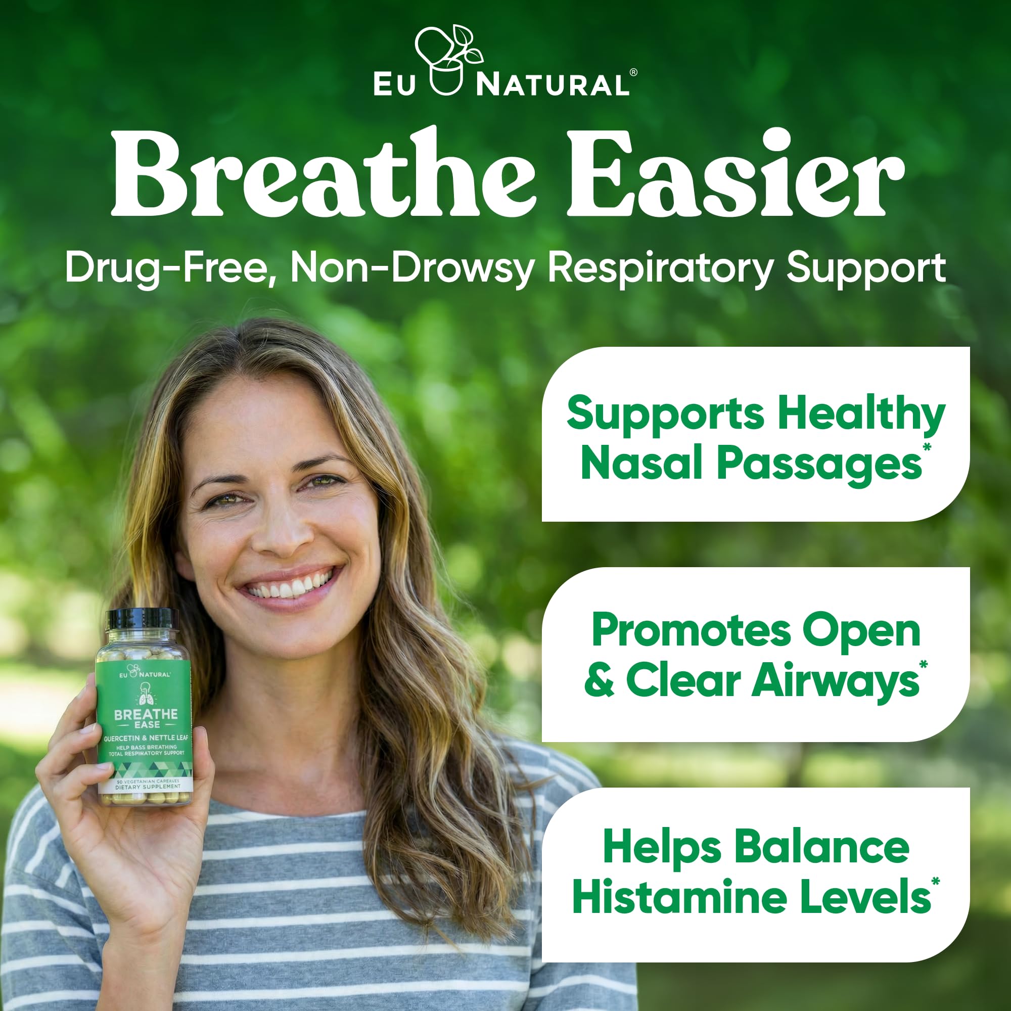 Eu Natural inhalador: quercetina en cápsulas para salud nasal y pulmonar