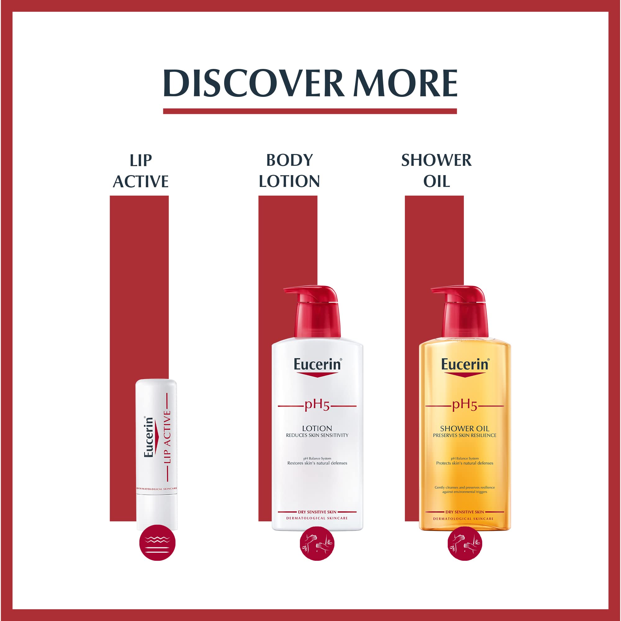 Eucerin Intim-Protect, bote en estantería, presentación clara y fácil de usar.