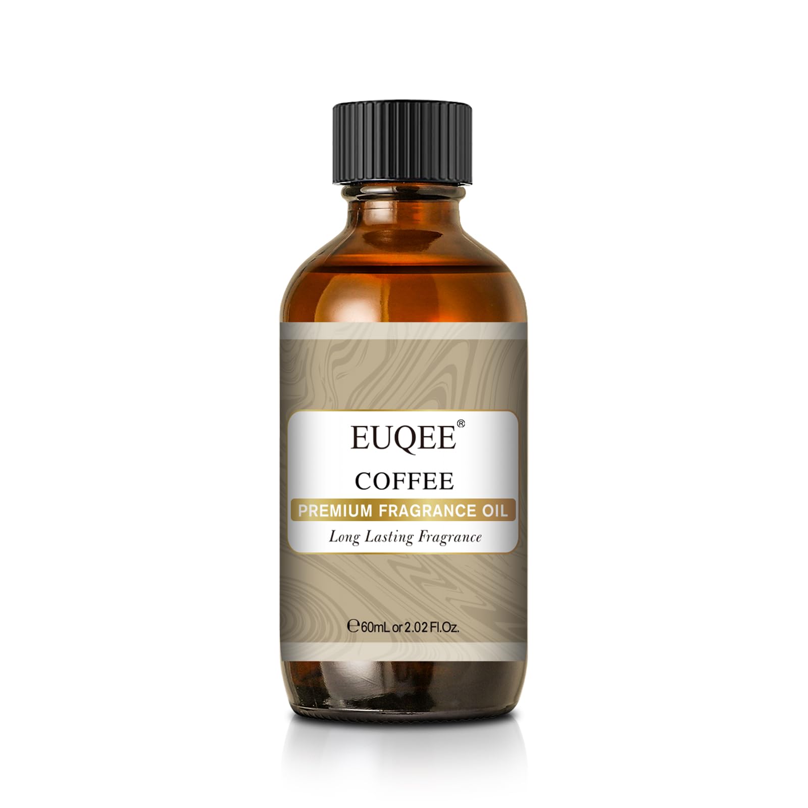 EUQEE Aceite de Café: frasco elegante para uso diario y aroma duradero en casa.