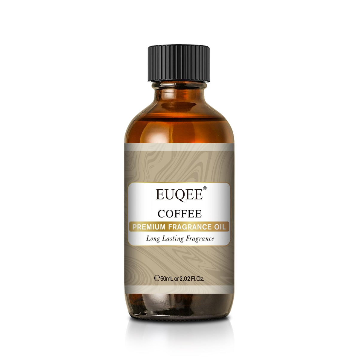 EUQEE Aceite de Café: frasco elegante para uso diario y aroma duradero en casa.