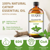 EUQEE Catnip con cuentagotas de cristal para dosis precisas.
