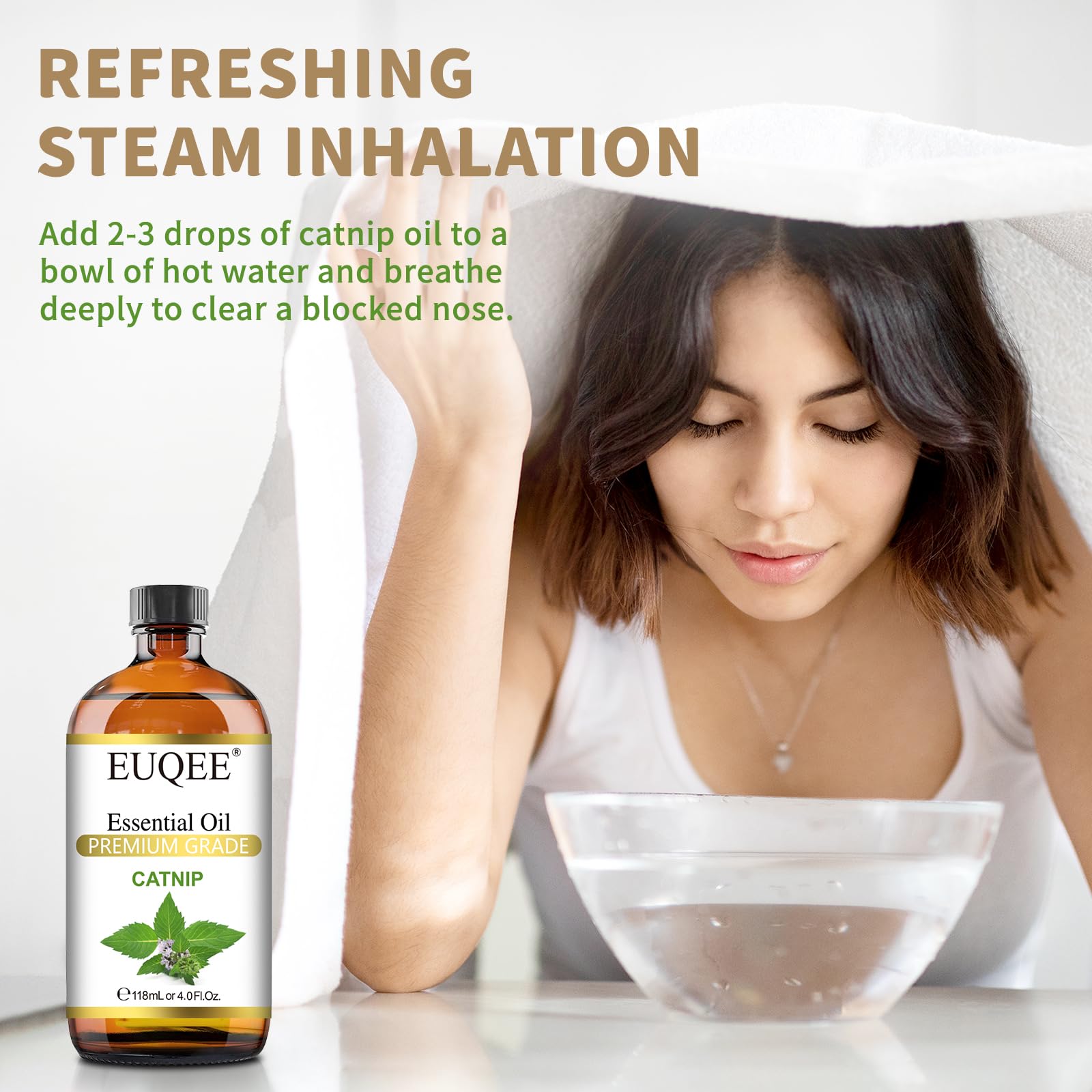 EUQEE Catnip para difusor ambiente fresco y agradable.