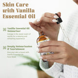 EUQEE aceite de vainilla para cuidado de la piel, uso suave en cosméticos.