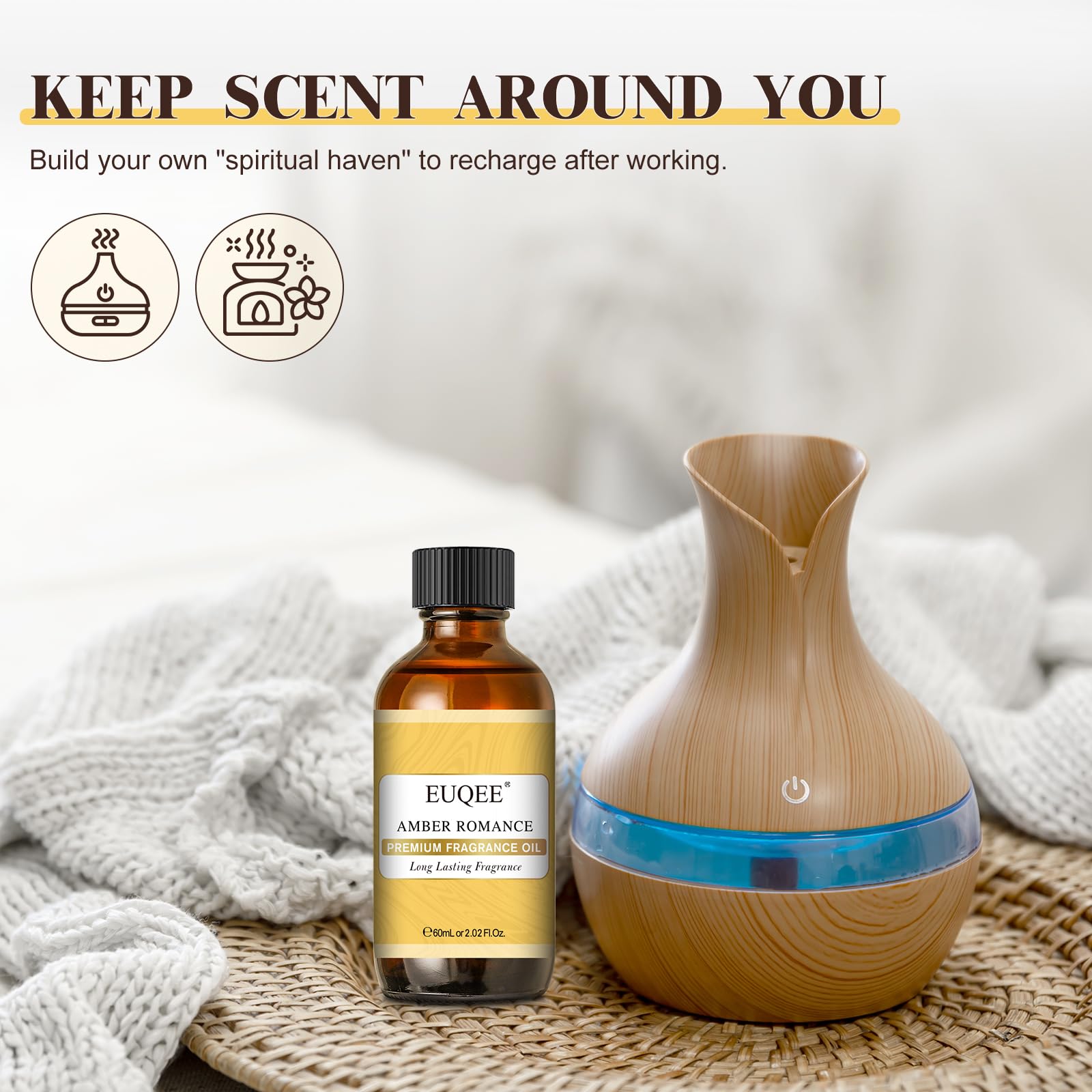 EUQEE Amber Romance, notas florales y ámbar para capas aromáticas