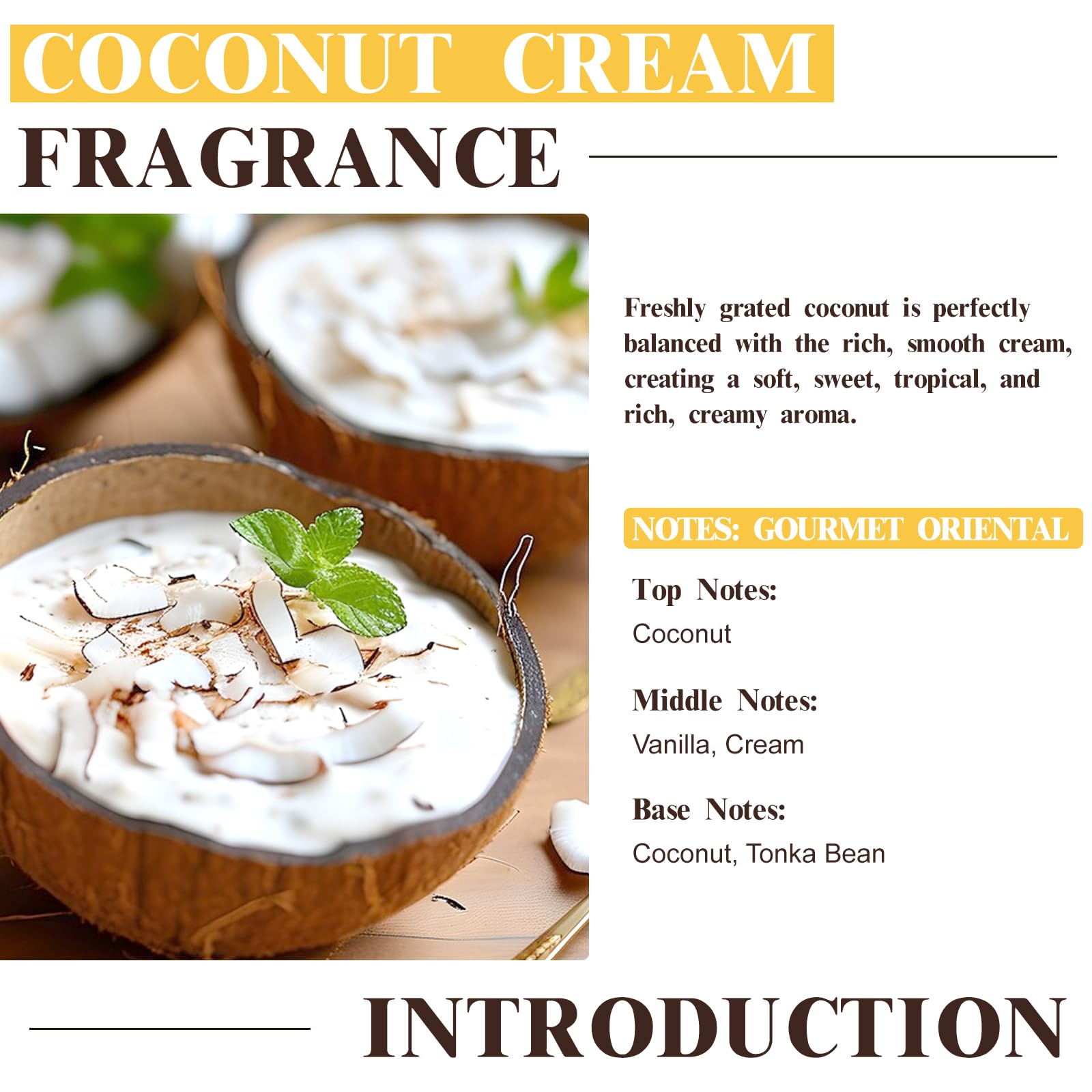 EUQEE Coco Crema: fragancia para jabón, aroma duradero en tus proyectos.