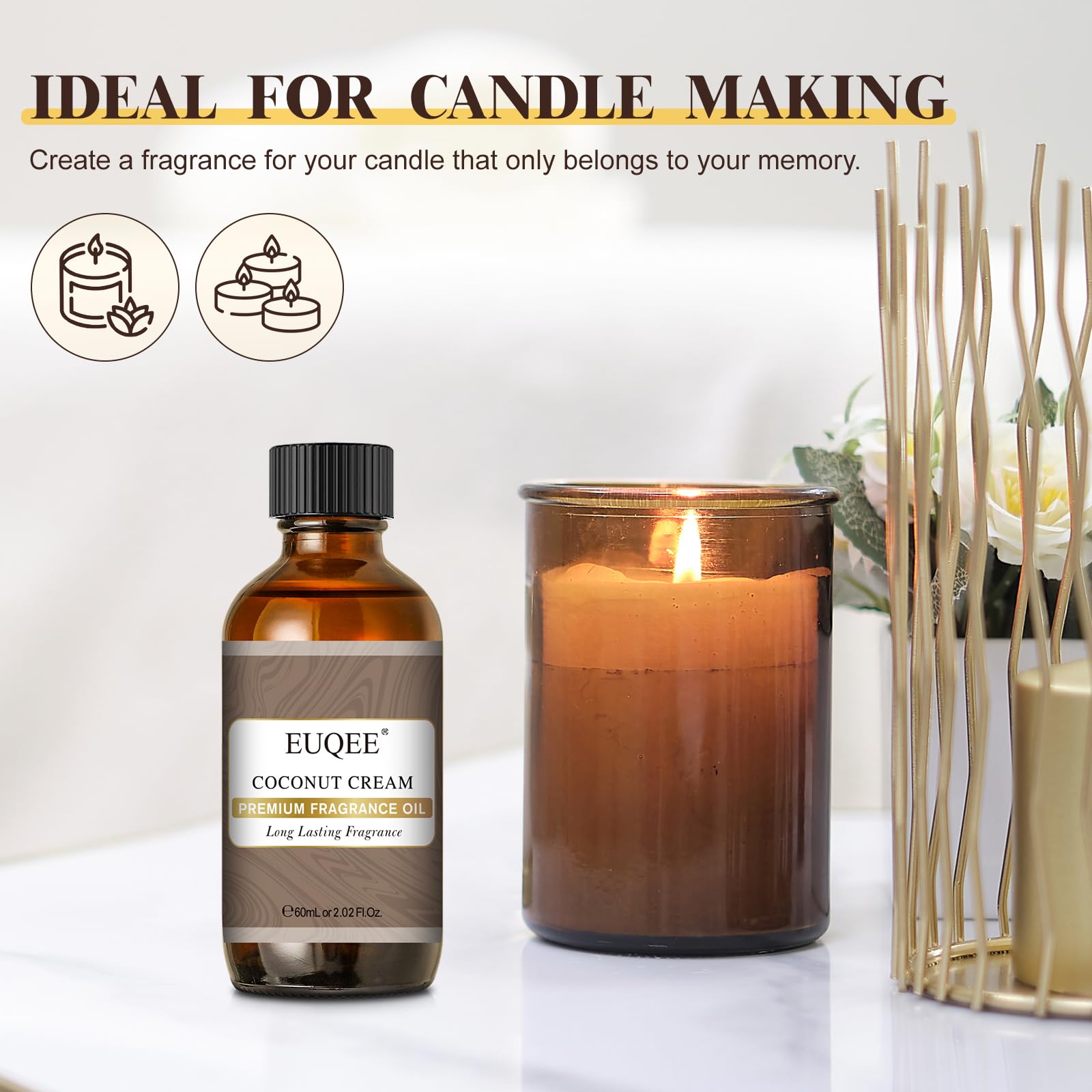 EUQEE Coco Crema: regalo aromático ideal para proyectos DIY.