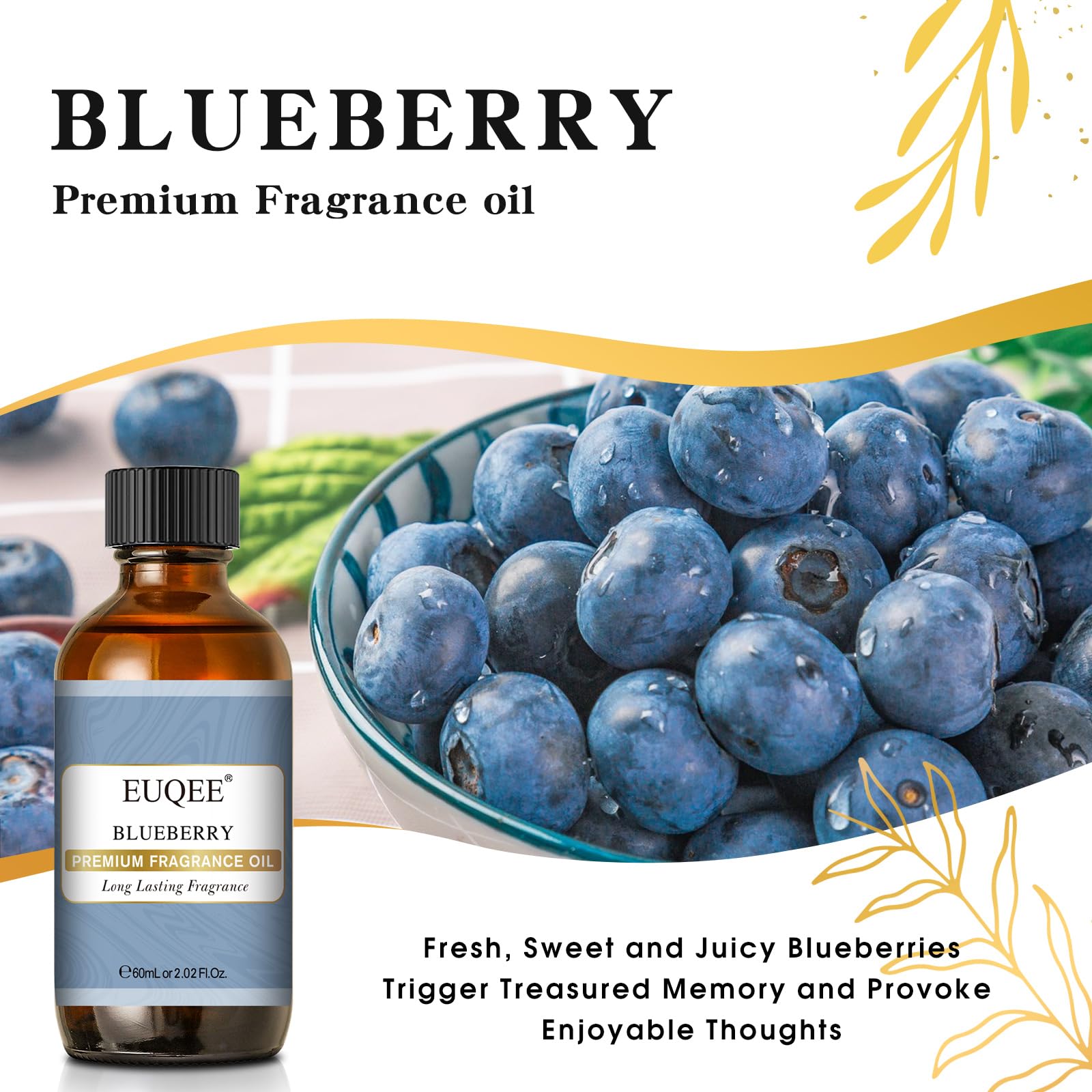 EUQEE difusor aroma arándano perfuma el hogar