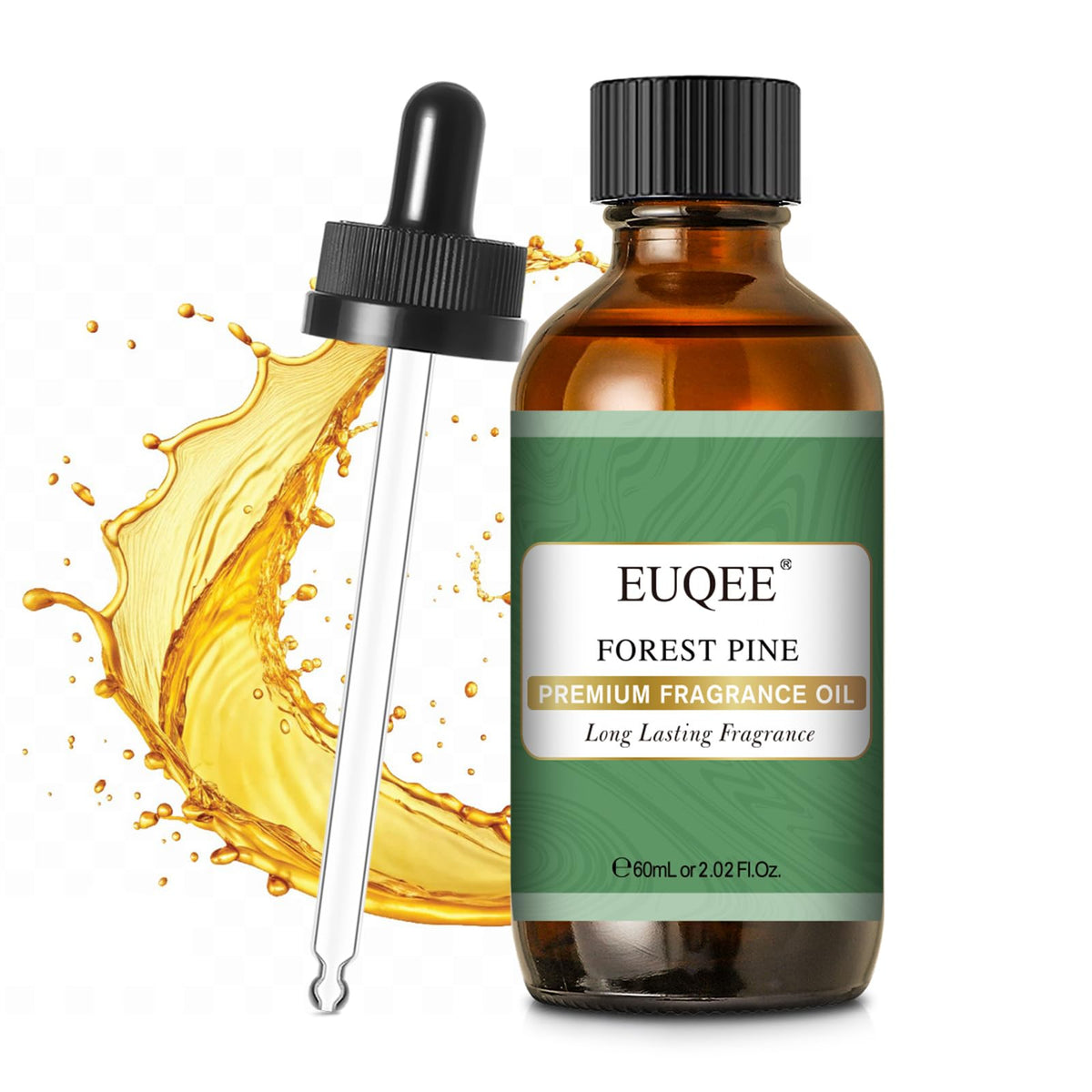 EUQEE Forest Pine frasco de vidrio protege la fragancia para difusores