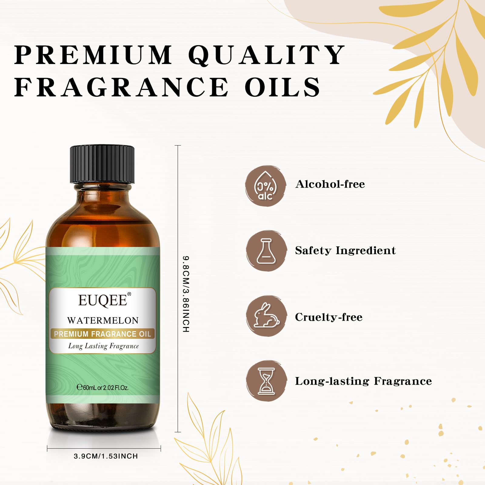 EUQEE fragancia sandía difusor en casa para un ambiente refrescante.