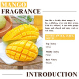 EUQEE Mango fragancia frasco ámbar: protección contra la luz para uso prolongado.