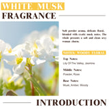 EUQEE White Musk en difusor para crear ambiente suave y duradero.