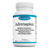 EuroMedica Adrenaplex, botella de cápsulas para apoyo adrenal.