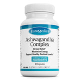 EuroMedica Ashwagandha Complex: botella de cápsulas para energía diaria