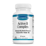 EuroMedica Bio-B Caps botella frontal, para energía diaria y bienestar.