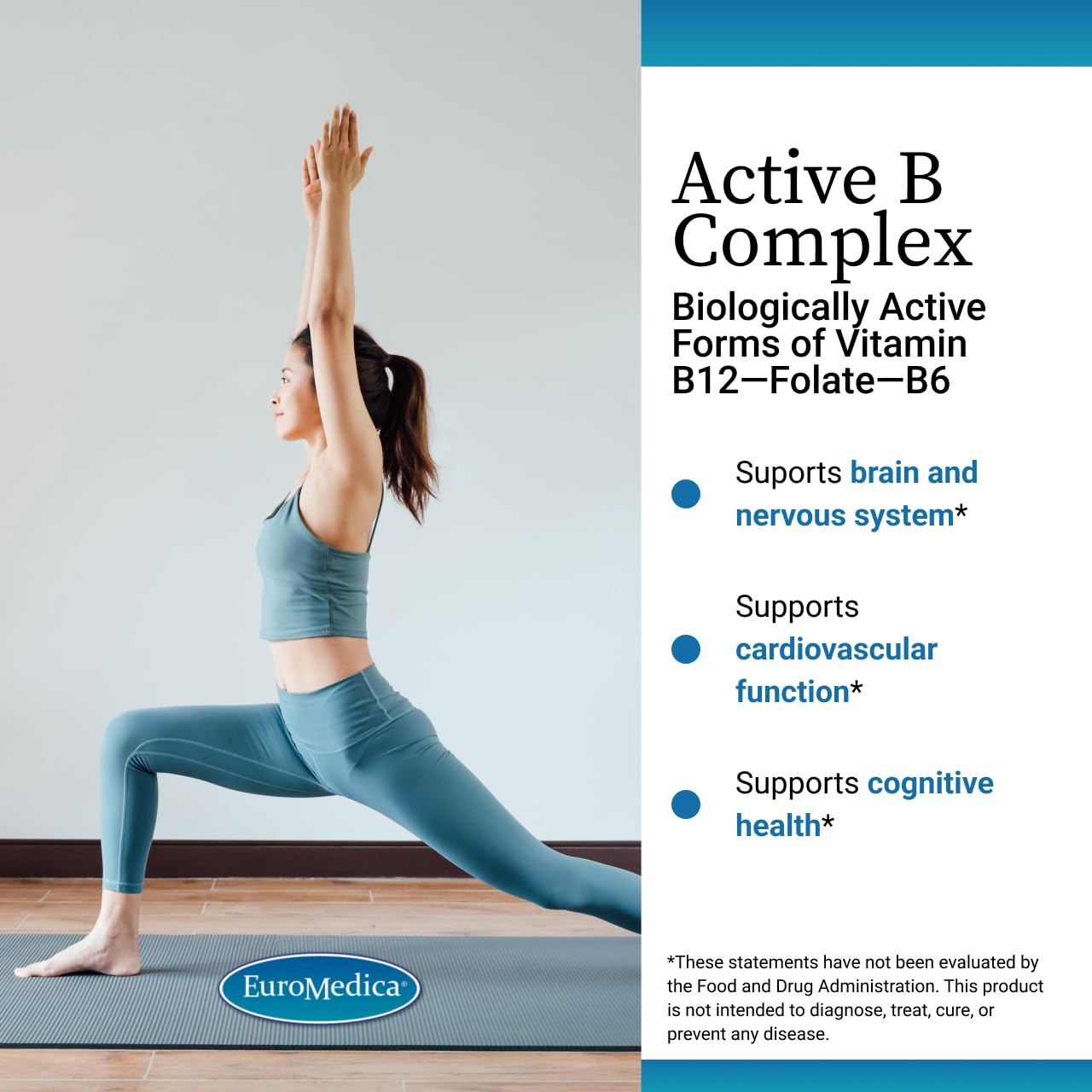 EuroMedica Bio-B Caps cápsulas detalle, beneficios posibles para metabolismo.
