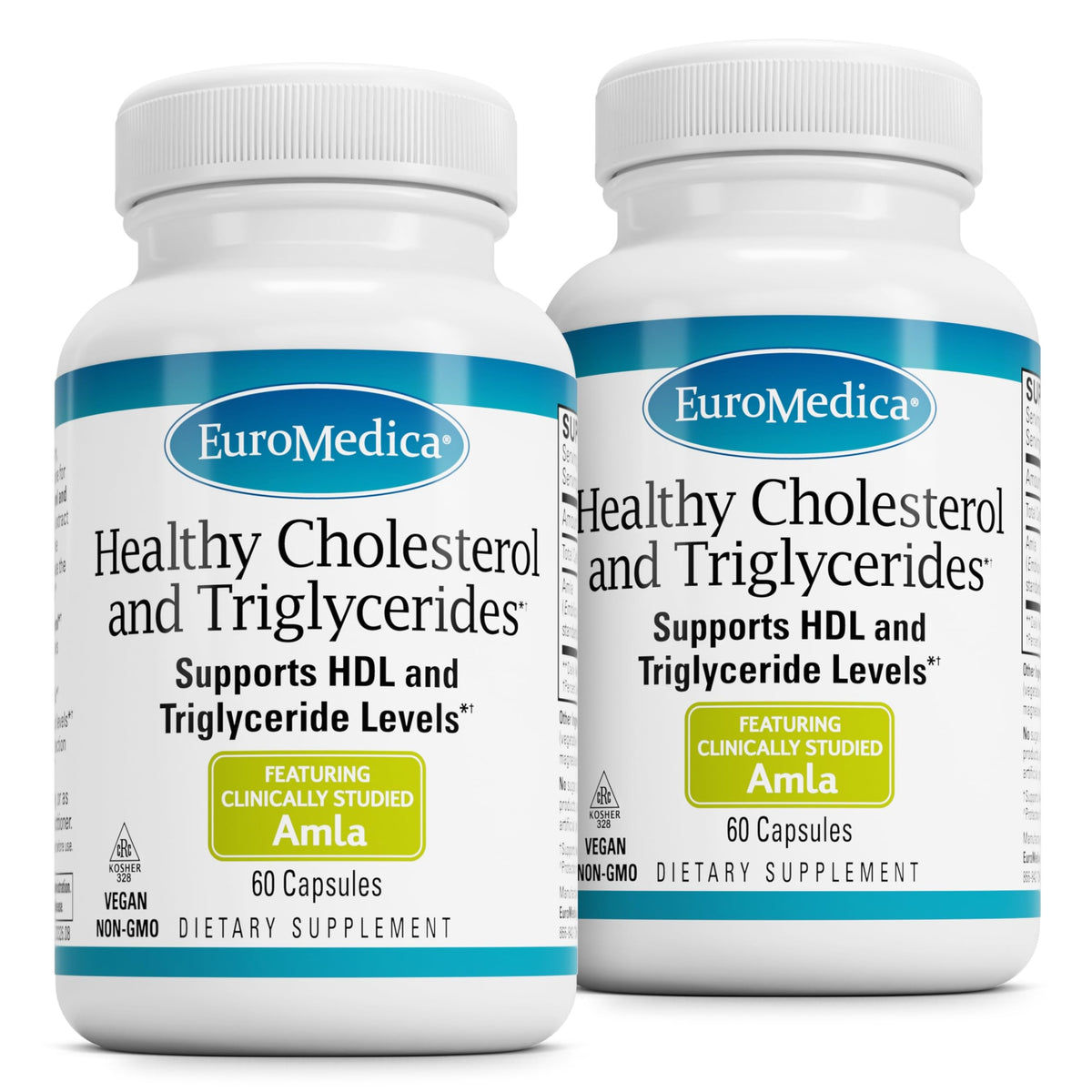EuroMedica botella de cápsulas para colesterol saludable