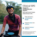 La etiqueta EuroMedica Clinical OPC destaca grano de uva como ingrediente principal.