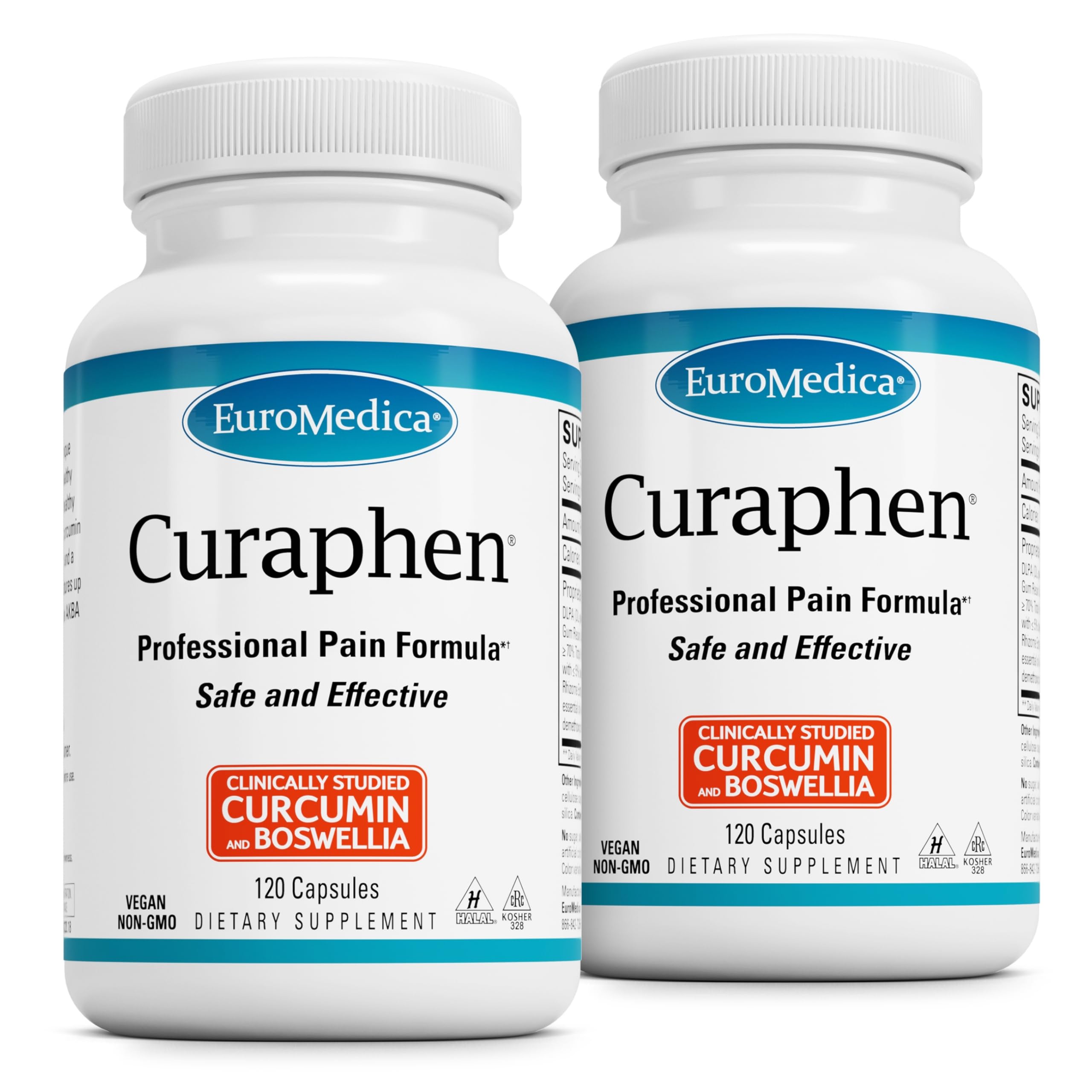 EuroMedica Curaphen cápsulas para apoyar la circulación y la movilidad.