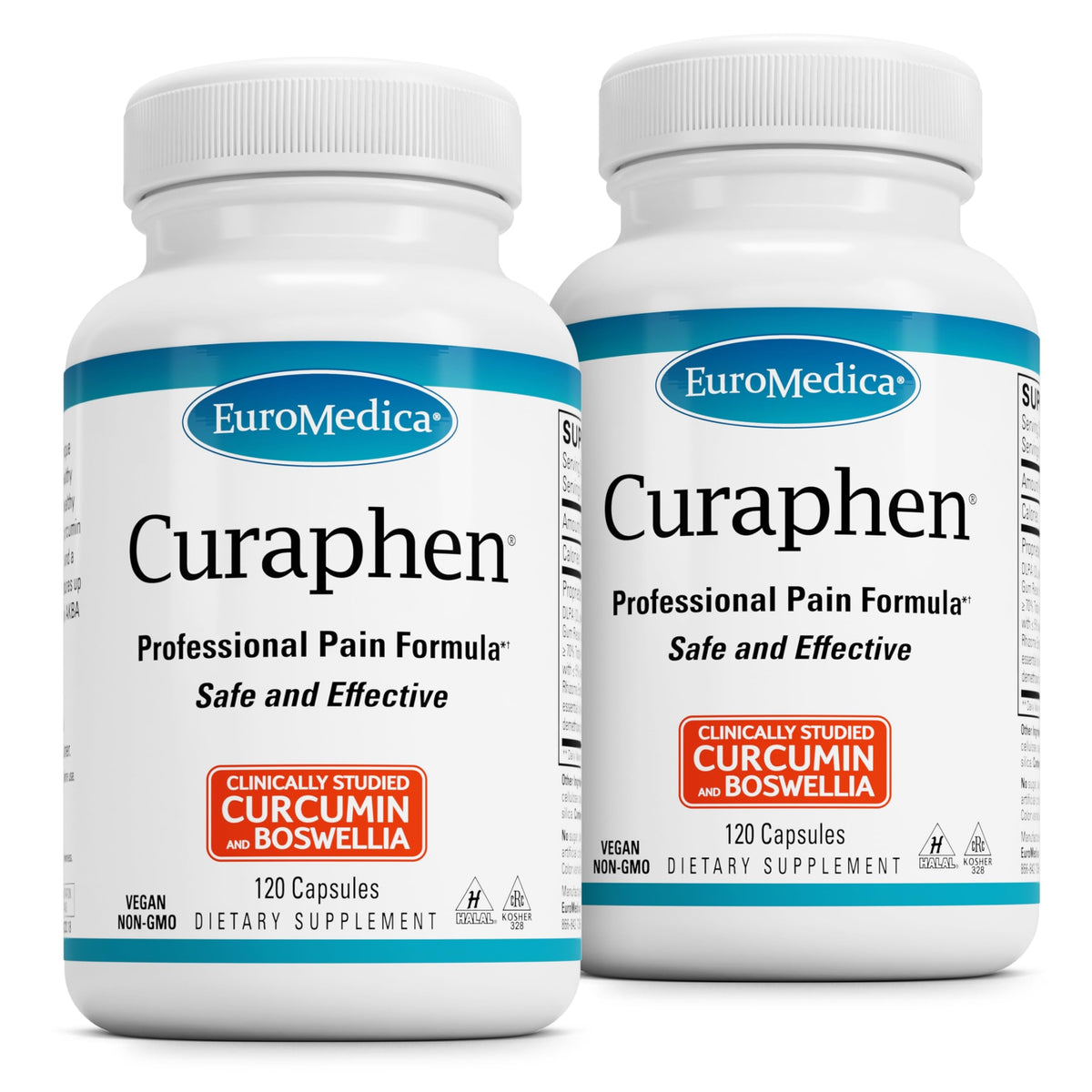 EuroMedica Curaphen cápsulas para apoyar la circulación y la movilidad.