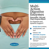EuroMedica Digestive Enzymes: etiqueta clara destaca opciones libres de alérgenos.