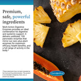 EuroMedica Digestive Enzymes: contiene pancreatina para apoyar la descomposición de proteínas.