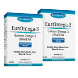 Envase de EuroMedica EurOmega-3 con tabletas para uso diario.