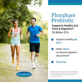 EuroMedica FloraSure Probiotic: tomar una cápsula diaria con agua para apoyar la digestión.