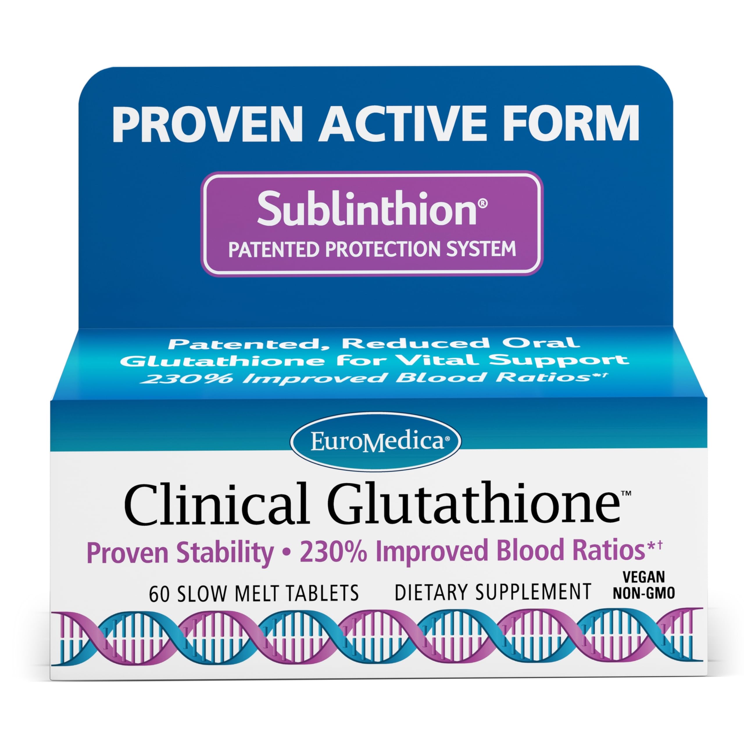 EuroMedica Glutación Clínico Tabletas liberación lenta para absorción sostenida