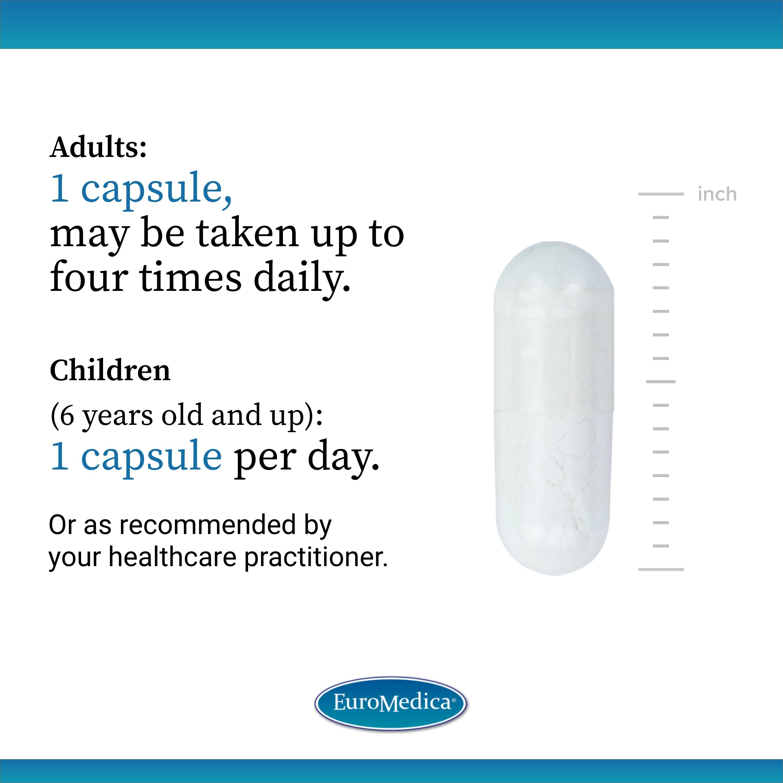Detalle de cápsula EuroMedica Magnesium + P-5-P, magnesio de alta absorción
