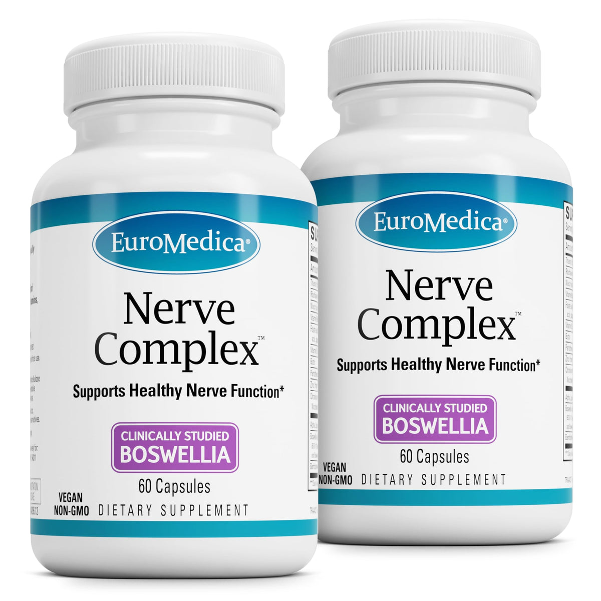 EuroMedica Nerve Complex cápsulas: apoyo a la salud nerviosa y circulación.