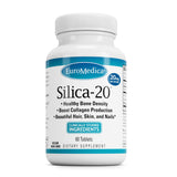 EuroMedica Silica-20 envase de tabletas para uso diario y apoyo óseo