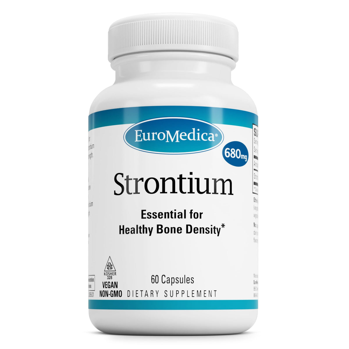 EuroMedica Strontium: cápsulas veganas para el soporte óseo diario