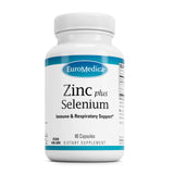 EuroMedica Zinc Plus Selenium, botella de cápsulas para uso diario