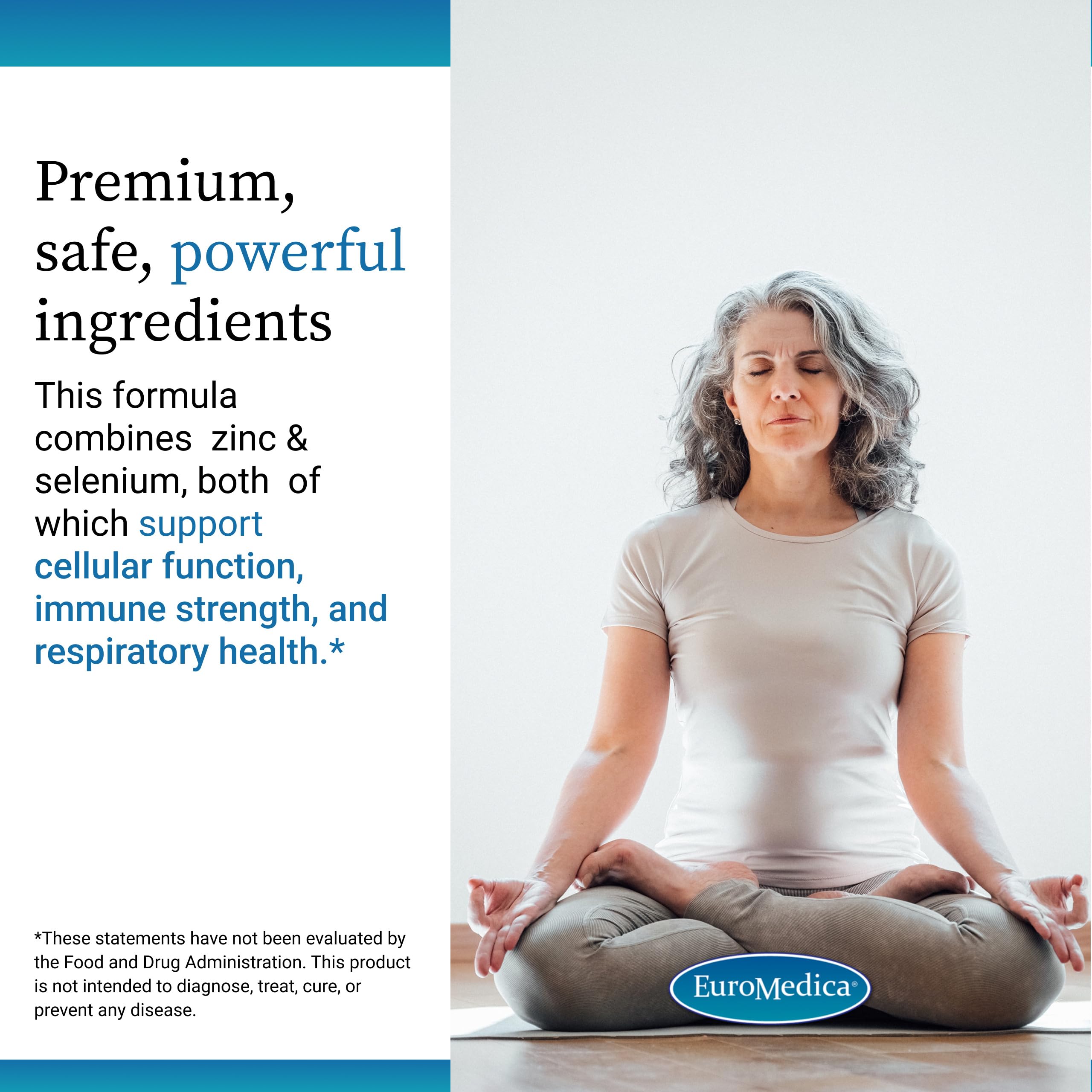 EuroMedica Zinc Plus Selenium, caja de presentación para compra