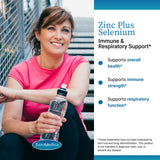 EuroMedica Zinc Plus Selenium, etiqueta frontal con ingredientes visibles