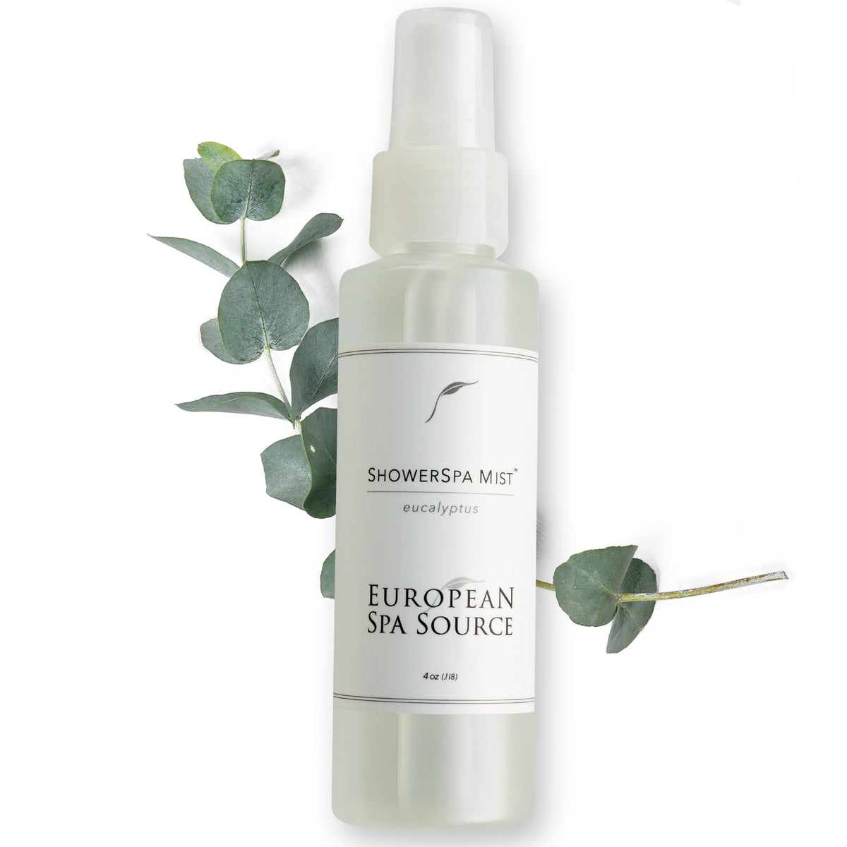 European Spa Source spray de ducha de eucalipto, vertiendo en la ducha para aromaterapia