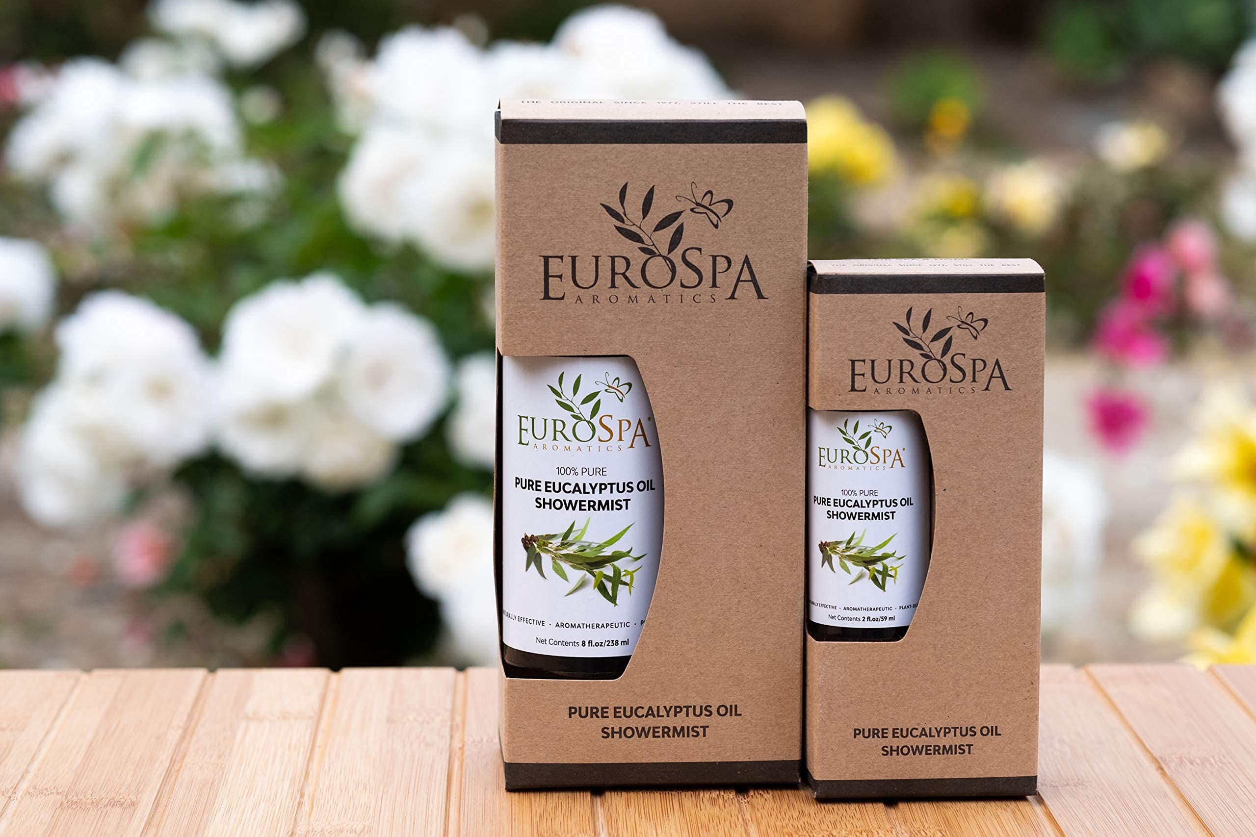 Frasco de EuroSpa Aromatics con aceite de eucalipto de 2 oz para uso en spa