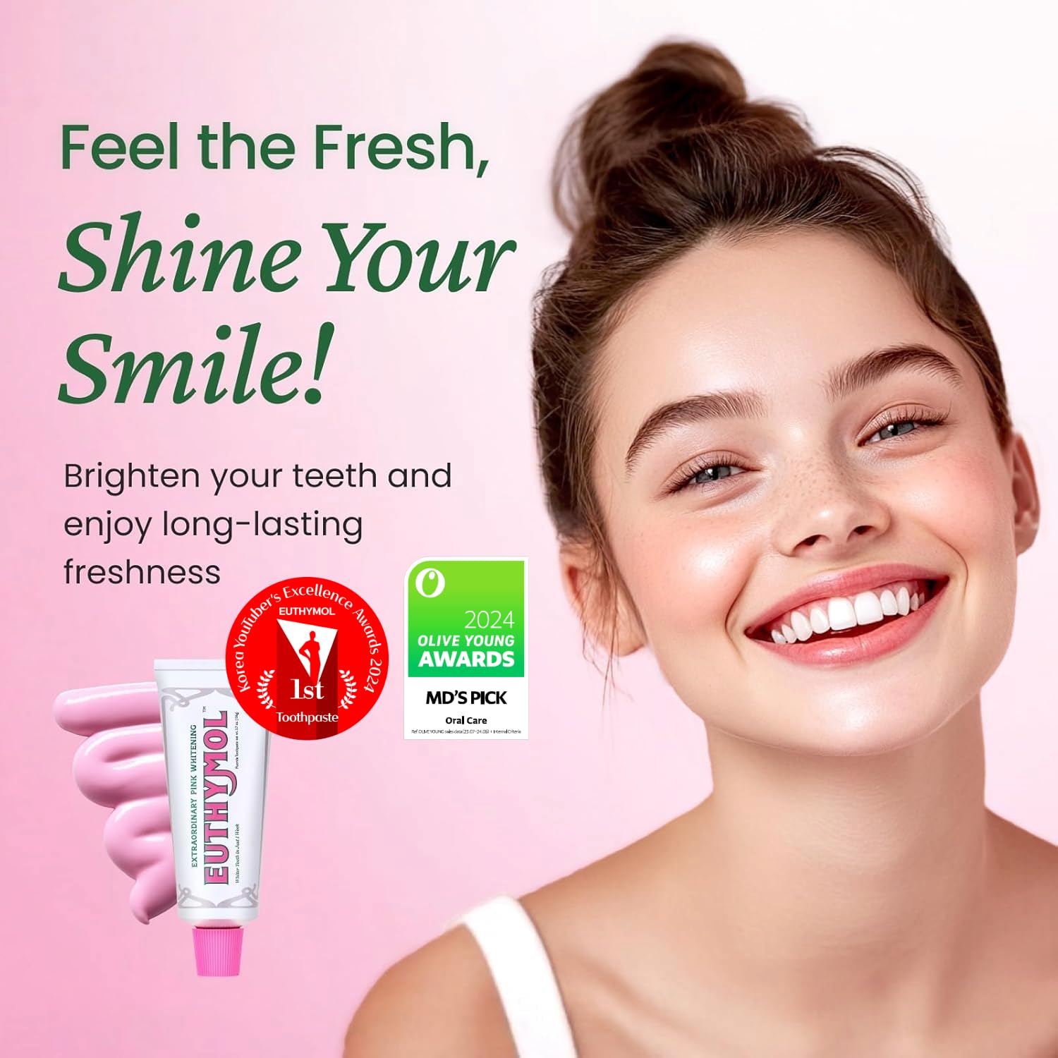 Conjunto de 5 tubos Euthymol para conveniencia y ahorro.