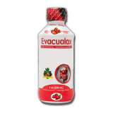 EVACUALAX Senna líquido de fresa, botella vertiendo, apoyo suave para regularidad intestinal.