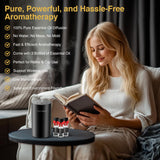 Difusor EvCZen mate negro de aluminio, estilo elegante para sala o dormitorio.