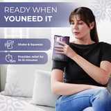 Ever Ready First Aid, compresa fría desechable con diseño rectangular adaptable.
