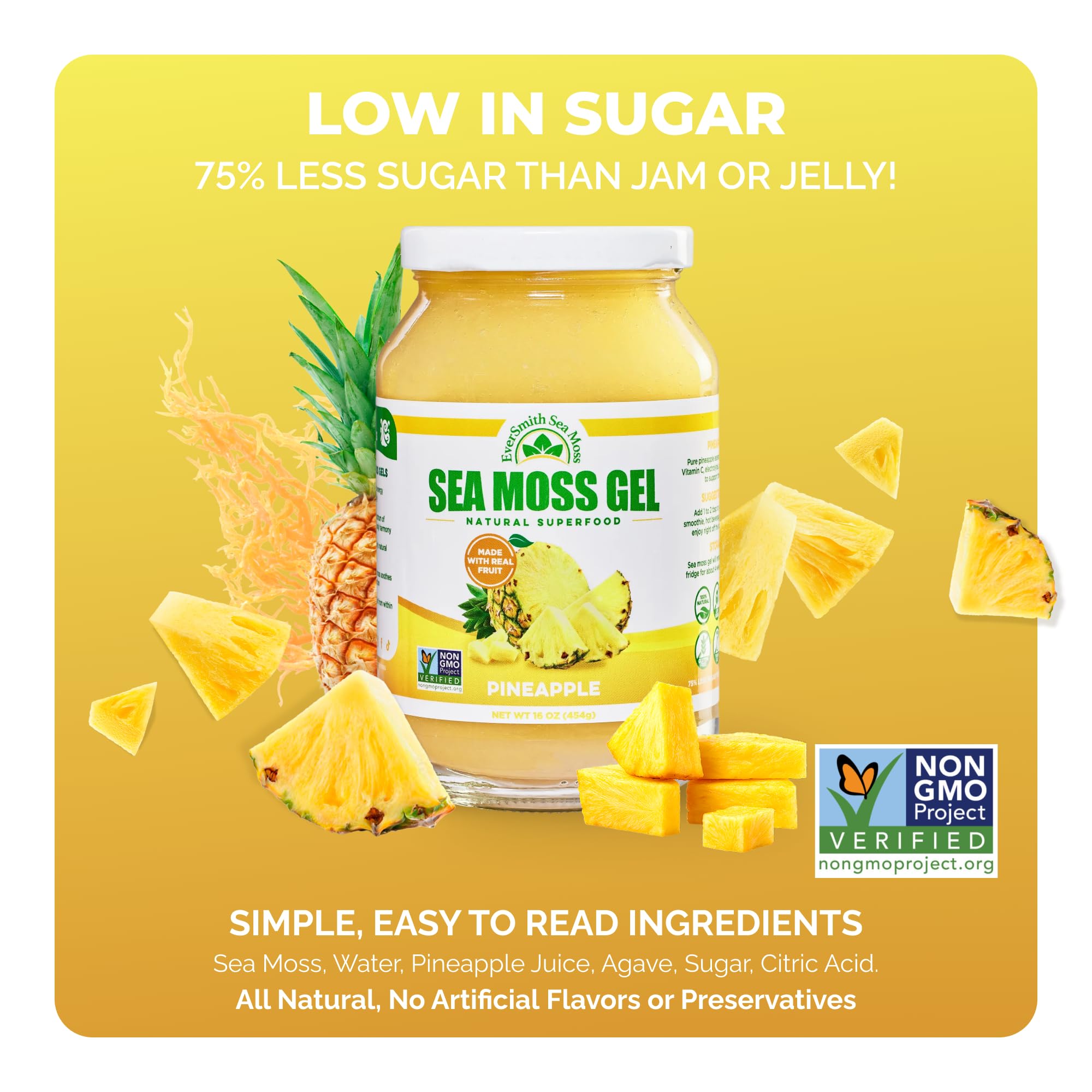 EverSmith Organics gel de alga salvaje para apoyo digestivo