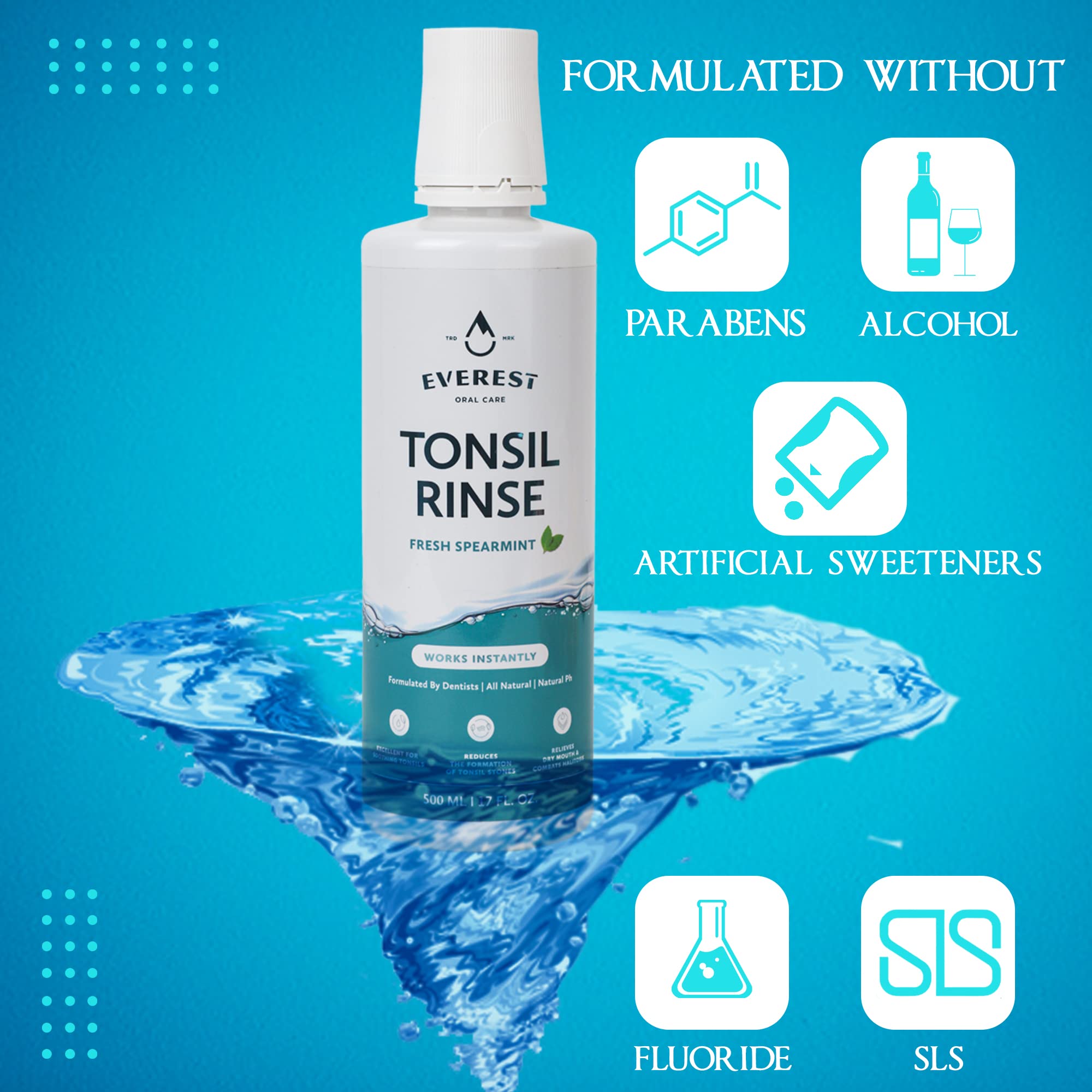 EVEREST ORAL CARE: prevención de piedras en las amígdalas