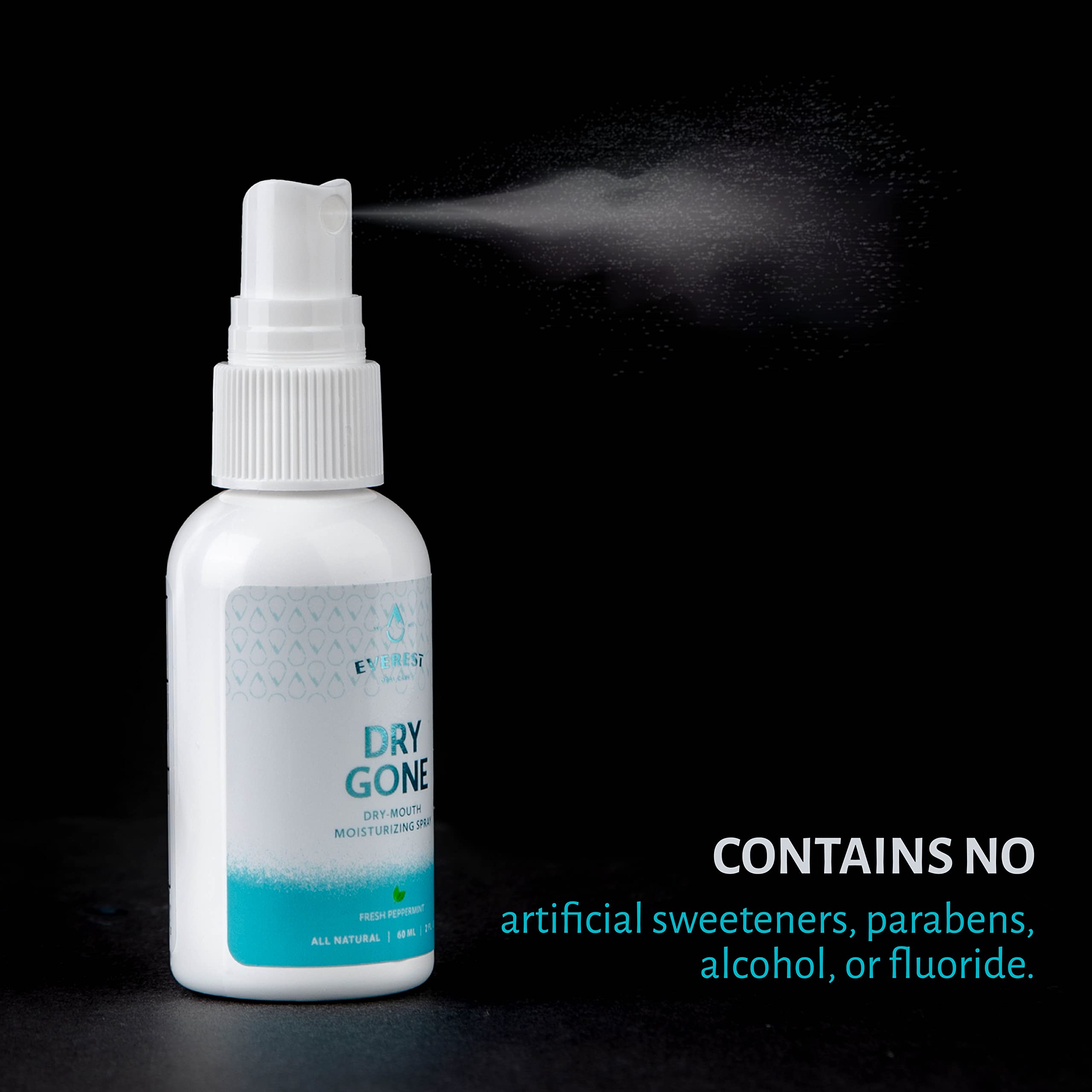 Everest Oral Care spray-ingredientes-naturales cuidan la boca con extractos herbales.