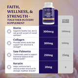 Dosificación diaria de EVERFAITH Hair Formula Plus.